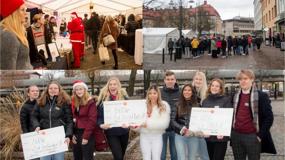 Under fjolårets UF-julmarknad var det full kommers och glada gymnasieentreprenörer fick pris. Även i år kommer evenemanget för de unga företagarna att genomföras i Katrineholm.