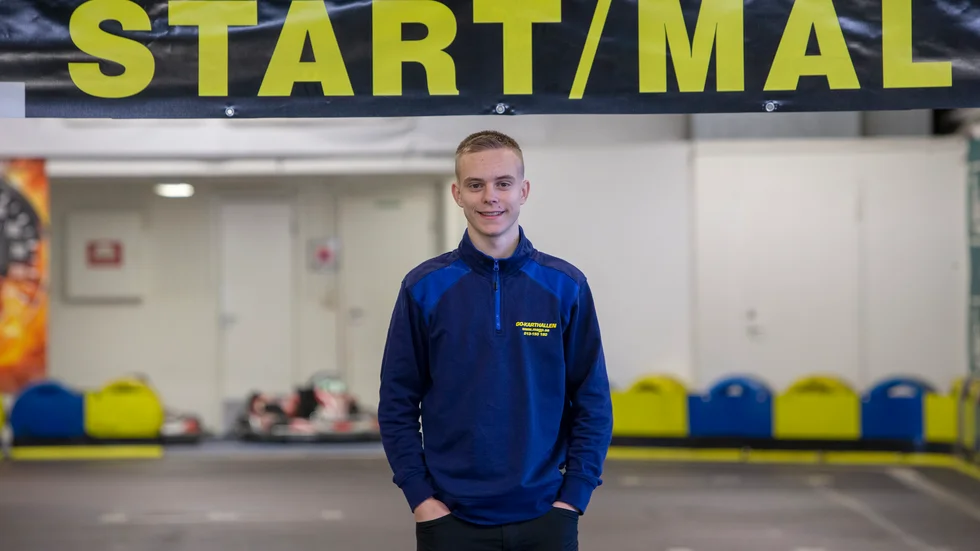 Under vintern har Viktor Andersson bland annat jobbat i pappa Mattias gokarthall, men också tränat hårt för att vara redo för en hel säsong i Formel 4 i USA. 