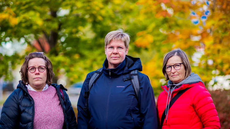 Viveca Enbom, Christina Björling och Clary Antonsson sitter i styrelsen för SRAT, som organiserar tandhygienister. 