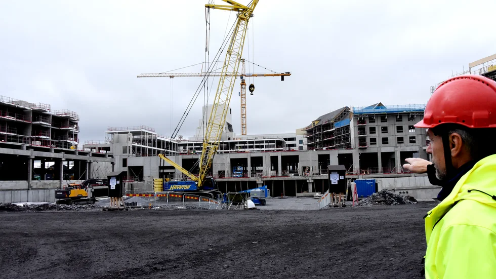 Det behövs byggas mycket i Norrbotten, av olika skäl. Bilden är från byggnationerna i det Kirunas nya centrum.