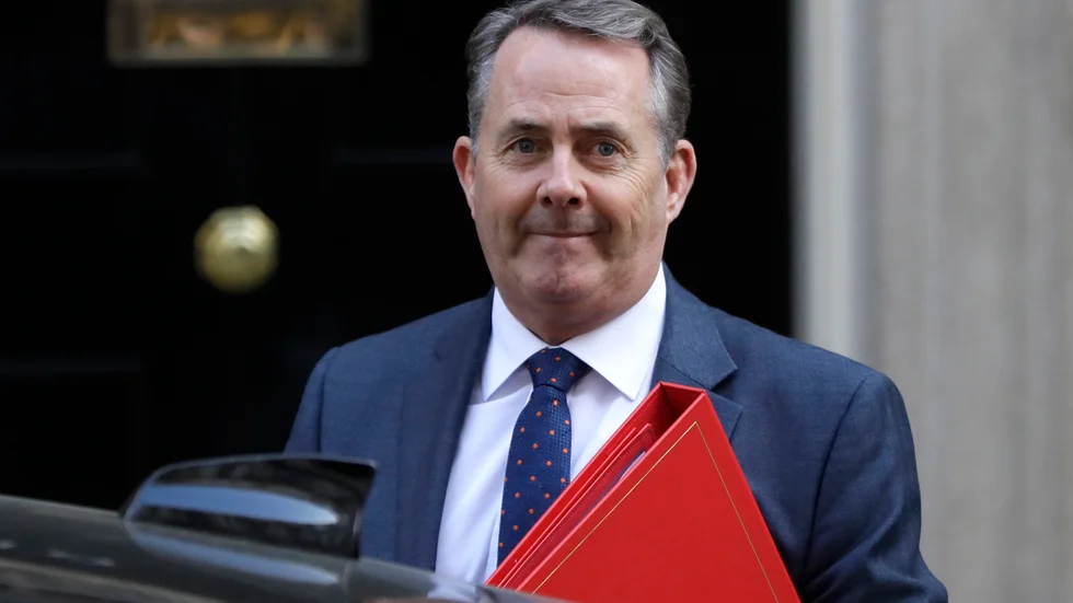 Storbritanniens tidigare handelsminister Liam Fox tros ha varit föremål för dataintrång inför det brittiska valet. Arkivbild.
