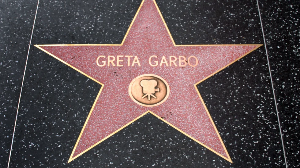 Greta Garbos stjärna. 
