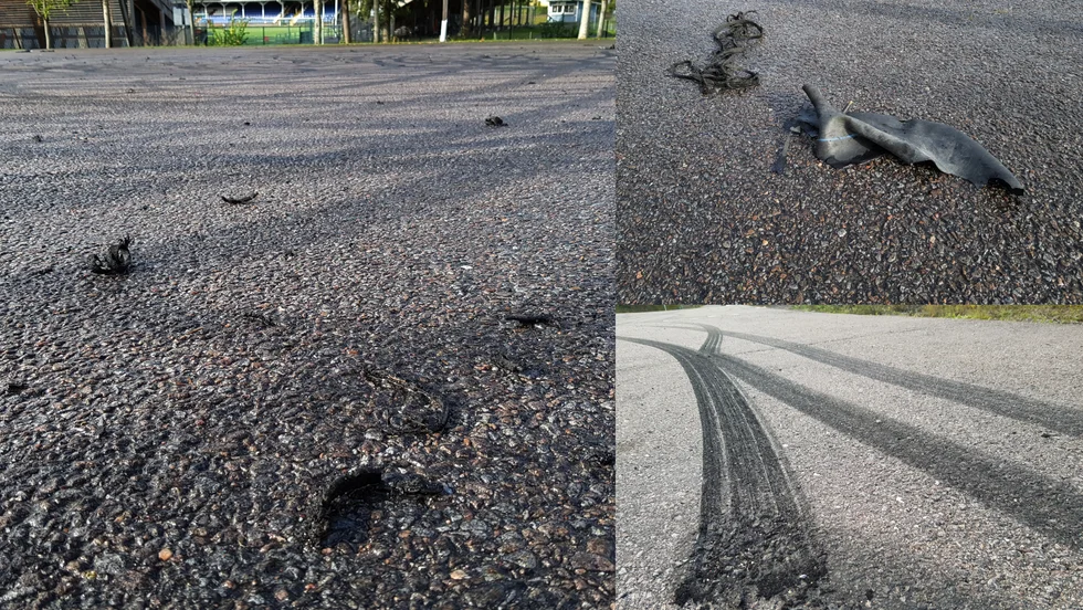 Däckspår i asfalten, sönderkörda däck och hål i asfalten efter en häftig inbromsning. "Det är roligt, ett sätt att hantera sin bil och behärska kraften i den. Det är coolt.", säger "Pelle" som är runt 20 år och en av dem som burnar i Åtvidaberg. 