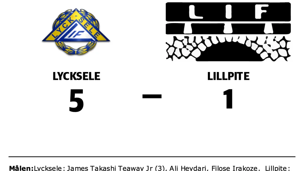 Lycksele IF vann mot Lillpite IF