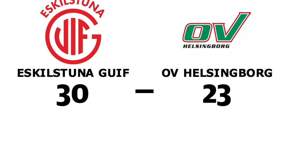 Eskilstuna Guif vann mot OV Helsingborg