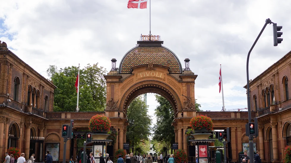Ingången till Tivoli, Köpenhamn. Arkivbild.
