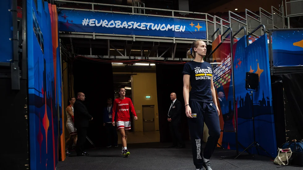 Ellen Nyström debuterade i svenska landslaget 2017 mot Nordmakedonien.