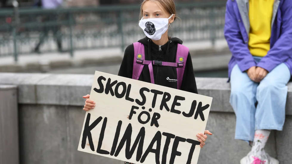 Klimataktivisten Greta Thunberg är gästande chefredaktör för söndagens DN. Arkivbild.