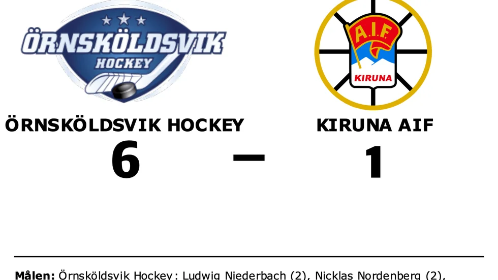 Örnsköldsvik Hockey vann mot Kiruna AIF