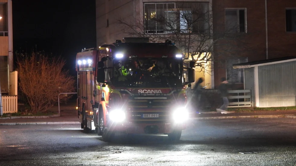Räddningstjänsten larmades till en torrkokning i en lägenhet på Grundläggaregatan.