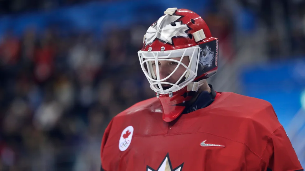 Kevin Poulin under OS 2018.