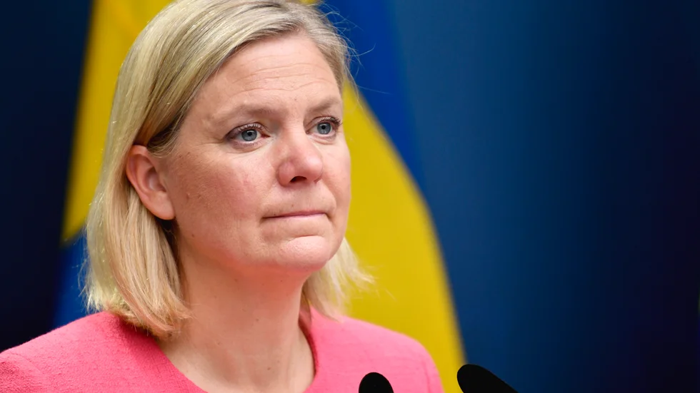 Finansminister Magdalena Andersson (S) och...
