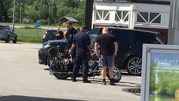 I samband med gripandet i Ringarum på tisdagen.