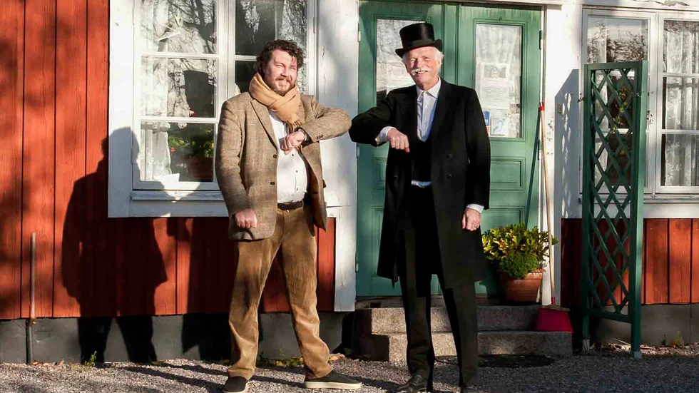 Fredrik Åström och Torsten Björkman har nya planer för Callanderska gården.
