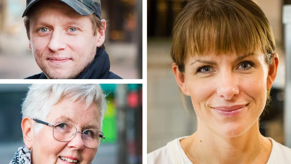 Ari Niiranen, Viola Furuskog och Alexandra Ydewall.
