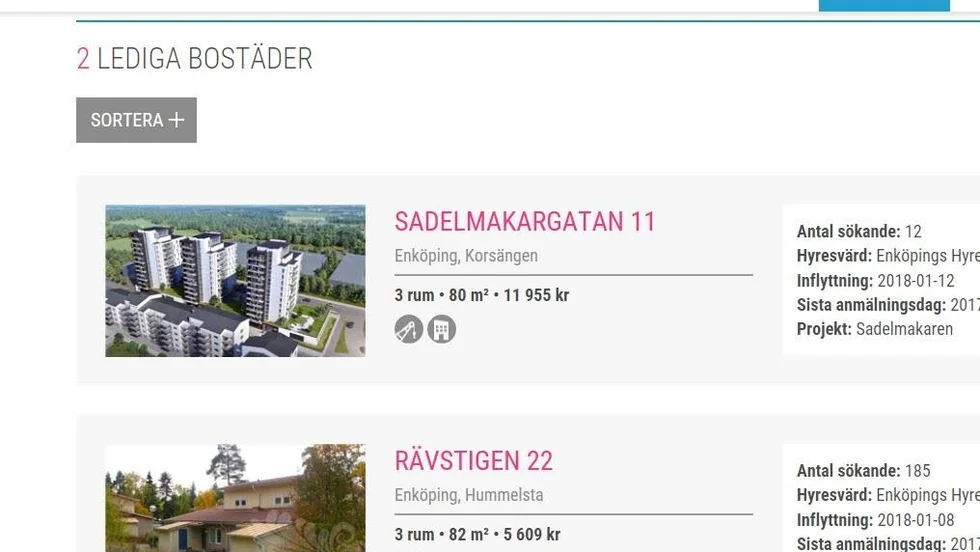 På egen hand. Sökande måste själva kolla efter lägenheterna på Bostadsförmedlingens webbplats.