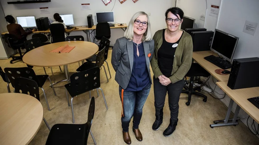 Utbildningsanordnare. Helena Ramqvist och Satu Molander hoppas myket på den nya utbildningen för vårdbiträden.
