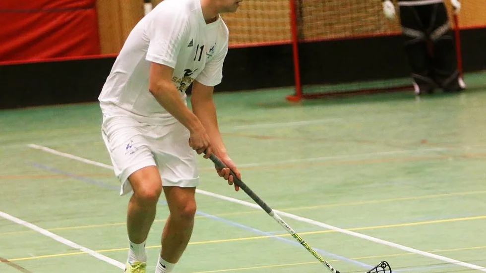 Tvåmålskytt. Linus Bylin gjorde Lamadjurets mål mot Bällinge.