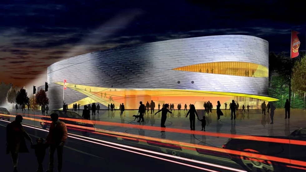 Uppsala arena. Arenan i  anslutning till Gränby centrum ska kunna  ta emot storpublik.