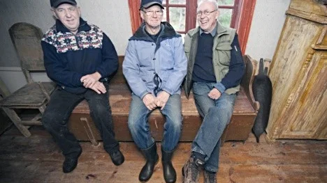 Karl-Rune Lind, Lars Brandt och Stig Hedlund har jobbat med ryttartorpet.