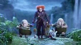 "ALICE IN WONDERLAND"

Film Frame

(L-R) Matt Lucas, Johnny Depp, Matt Lucas

©Disney Enterprises, Inc.  All Rights Reserved.