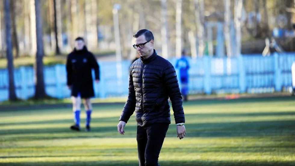 Marcus Eriksson, tränare för Harads IF.