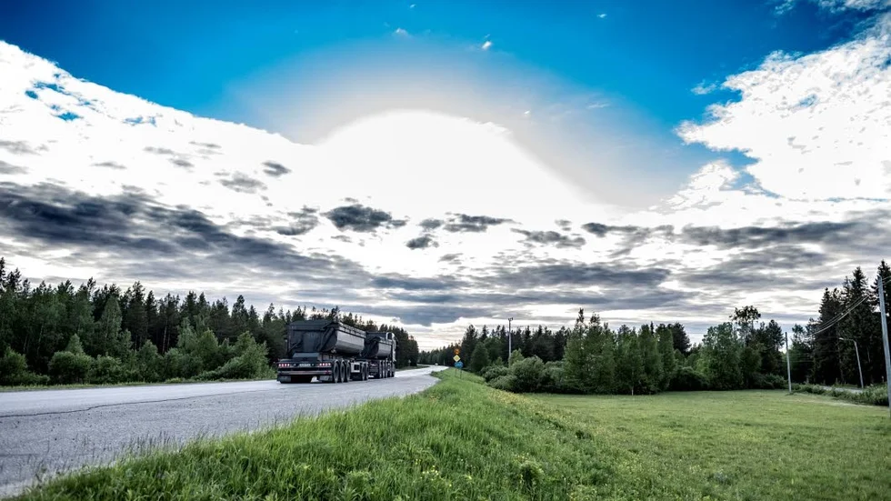 En vända tur och retur motsvarar 32 mil för varje malmtransport.