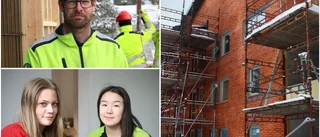 Mållinjen i sikte för det första huset: "Det är ganska coolt att vi har byggt det här"