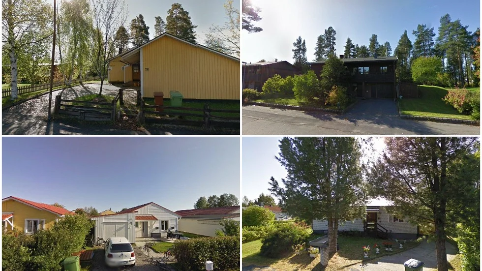 Knöppelåsvägen 26, Lagmansvägen 47, Lantmätarvägen 76 och Tallvägen 23