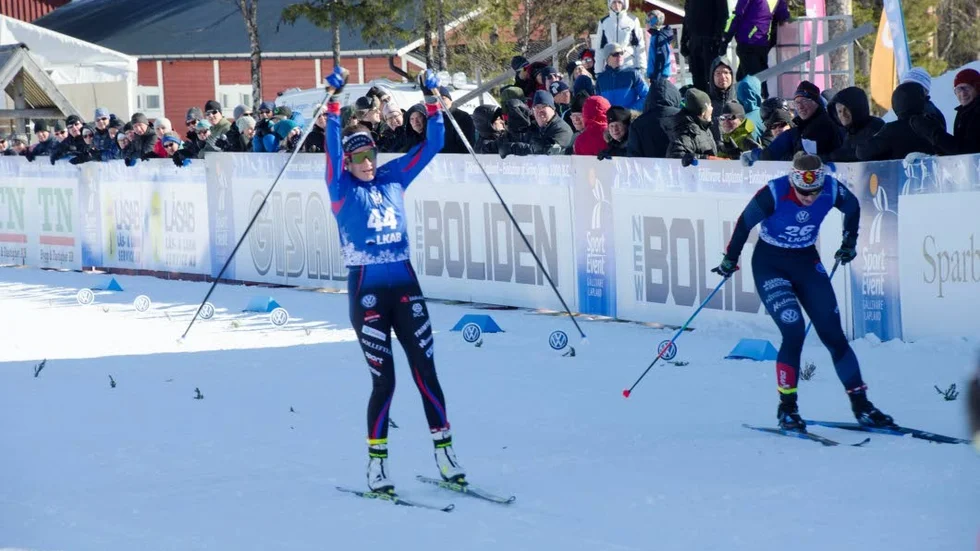 Vinnare på 30 kilometer, Ebba Andersson.