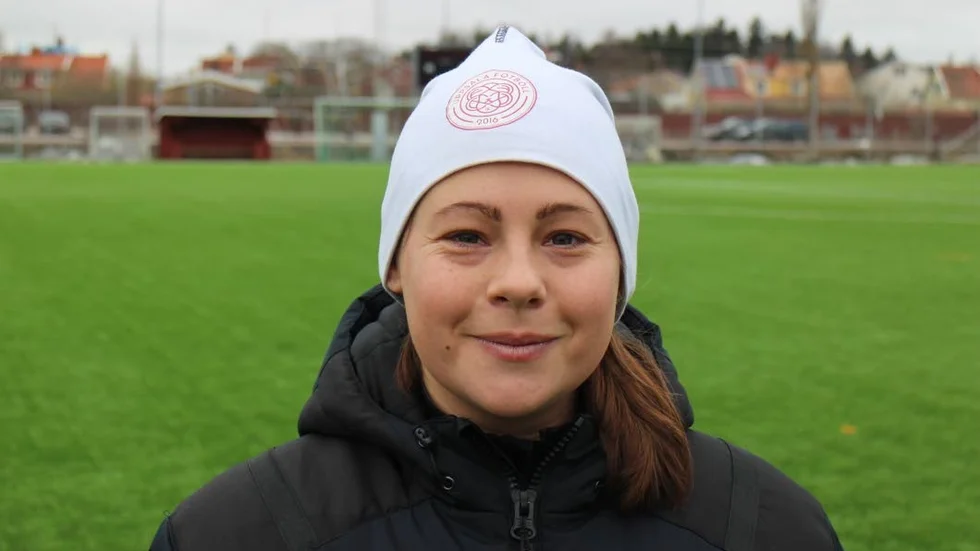 Ansvarig. Malin Ericsson är NIU-ansvarig på fotbollsgymnasiets flicksida.