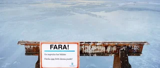 Räddningstjänsten varnar för tunna isar