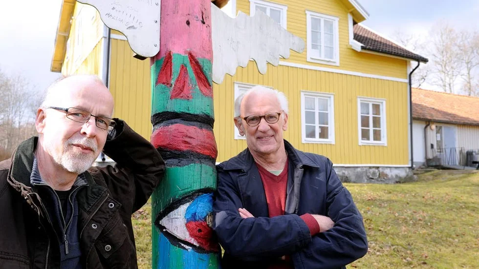Janne Näsström och Lasse Övling hoppas att cirkustältet på Marsbäcken ska bli en mötesplats.