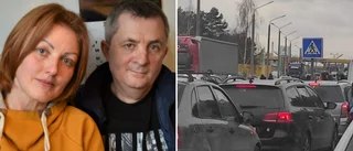 Ukrainska familjen flydde när de såg raketerna komma: ”Svårt tro det här verkligen händer” • Får dramatiskt samtal under intervjun med Norran