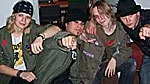 Från vänster: Tommy Voltage (gitarr), Ace Highway (sång), Ziggy Stick (bas) och Harry Honell (trummor)
