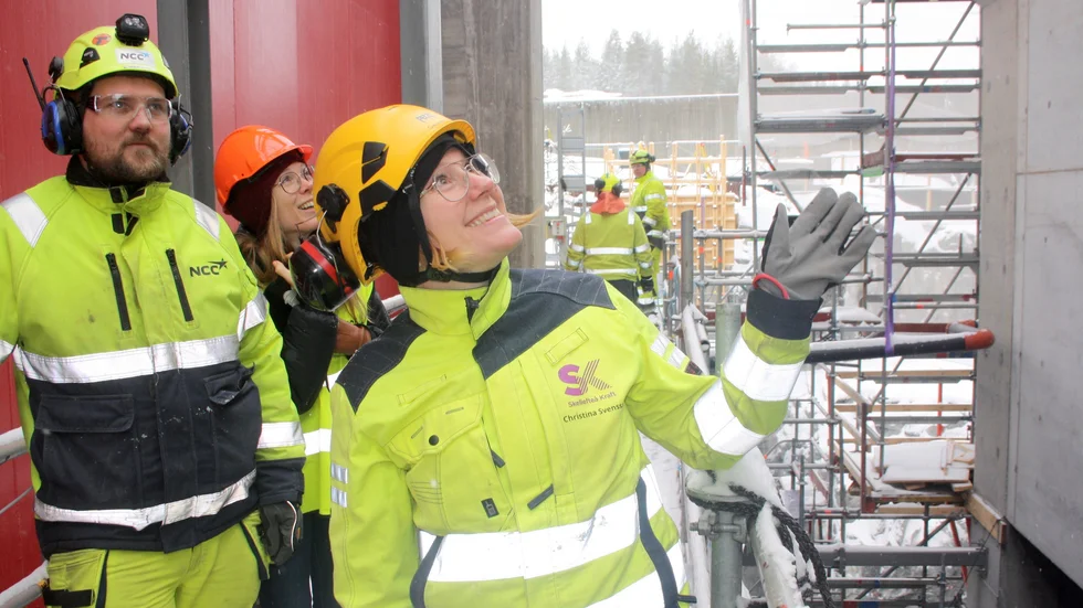 Oscar Jutterström, NCC, Jenny Rydström, Skellefteå Kraft och  Christina Svensson, Skellefteå Kraft.