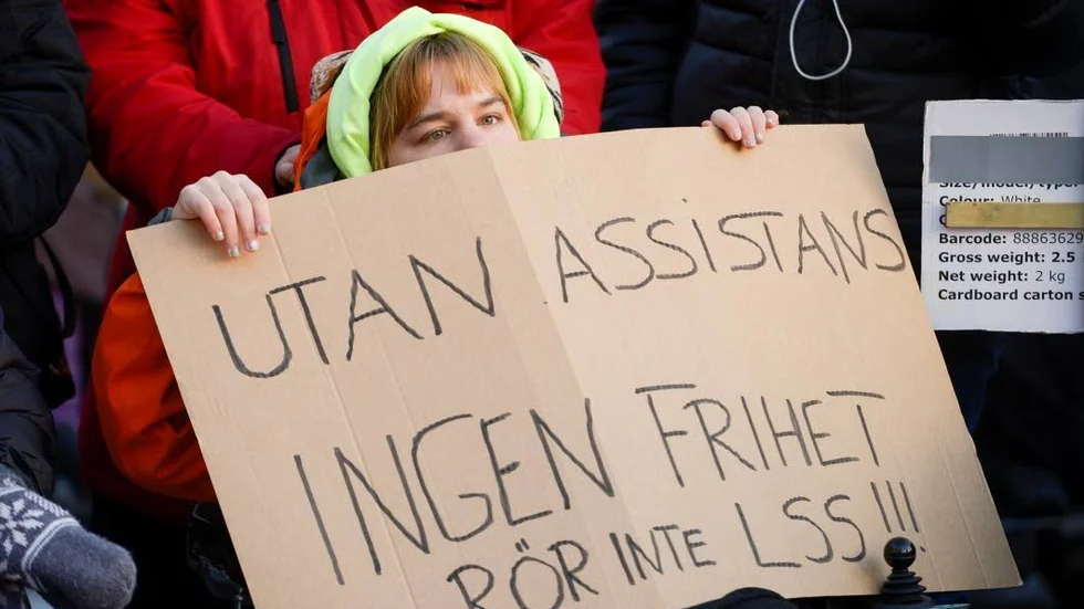 Stefan Löfven har fel om stödet för assistans inom LSS-lagstiftningen skriver Annika Eriksson Sinclair. Bilden från en manifestation 2016.