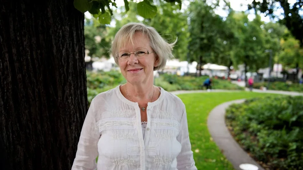 Wanja Lundby-Wedin talar på 1 maj i Enköping.