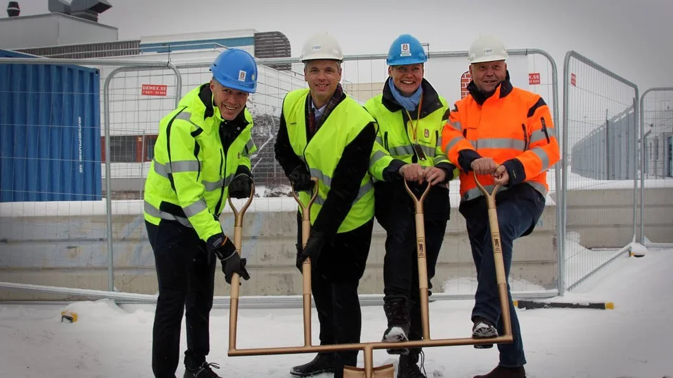 Spadtaget. Peter Neuberg, Mikael Henning, Alexandra Jansson och Kjell-Åke Westin.