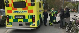 Äldre man på cykel påkörd av bil