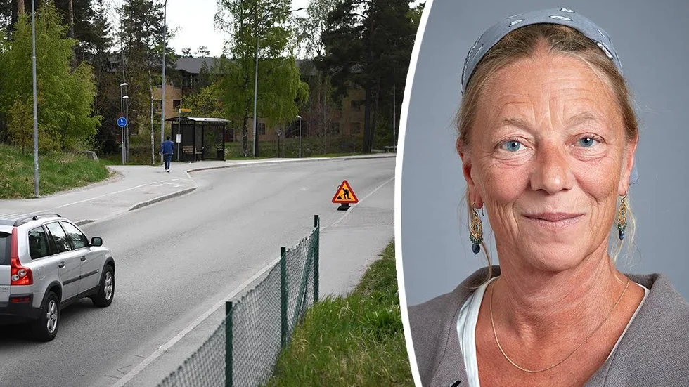 På denna plats i Gottsunda blev två personer påkörda under fredagseftermiddagen. Karin Rosander är informationsdirektör hos Åklagarmyndigheten.