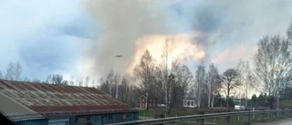 Brand hotade gasoltank