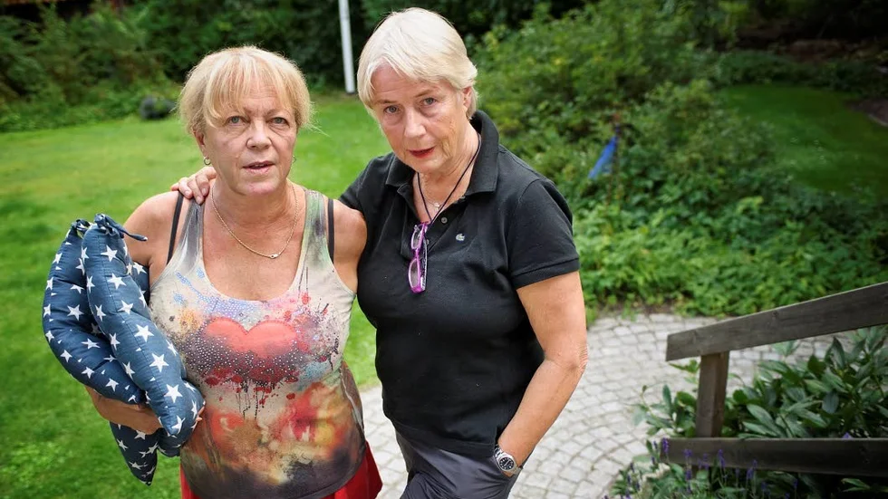 Brännskadad. Sylvia Ericsson är glad att hon lever. När hon träffades av blixten blev hon tillfälligt förlamad och trodde att hon fått en stroke. Hennes väninna Marianne Hamilton kom till undsättning.