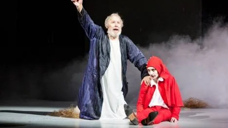 Sven Wollter och Michael Jonsson i Kung Lear.
