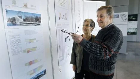 Arkitekttävling om nytt konstmuseum.Jurymedl.Cristina Karlstam och PO Sporrong.