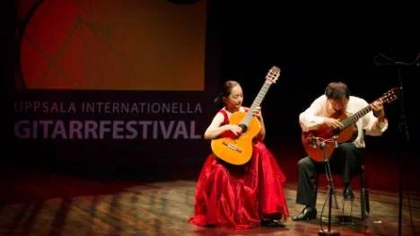 Kanahi & Kazuhito Yamashita på Uppsala Internationella Gitarrfestival.
