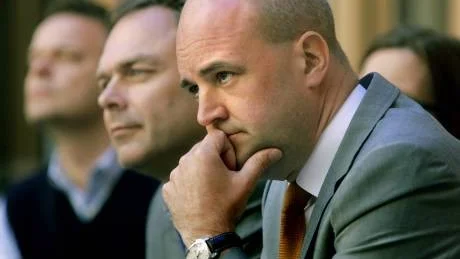 Statsminister Fredrik Reinfeldt hittade minst sagt inte rätt i FRA-debatten. Folkpartiets partiledare Jan Björklund hanterade det känsliga ämnet betydligt bättre.Foto: Mats Andsersson/Scanpix