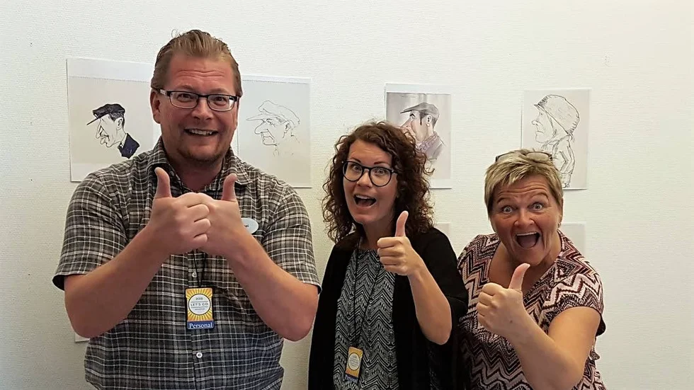 Nu kör vi. Mikael Kostet, Malin Jansson och Annica Pettersson är alla engagerade i genomförandet av festivalen.