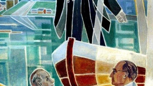 På Framnäs folkhögskola finns en väggmålning som speglar Pitebygdens historia. På en del av målningen syns legendariske landshövdingen Ragnar Lassinantti, stående i båten och med blicken riktad mot framtiden.