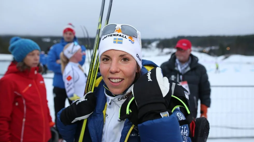 Lillehammer  20161210
Charlotte Kalla efter målgång i damernas 5 km fri stil i Skandinaviska cupen i norska Lillehammer på lördagen. 
Skandinavisk cup Langrenn Lillehammer. Damer 5 km. fristil. Charlotte Kalla fra Sverige.
Foto: Geir Olsen / NTB scanpix / TT / kod  20520